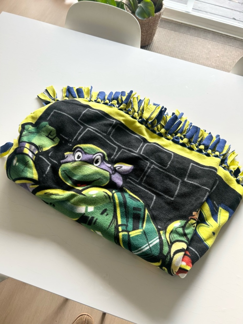Teenage Mutant Ninja Turtles Fleece Throw Knot Tie Blanket